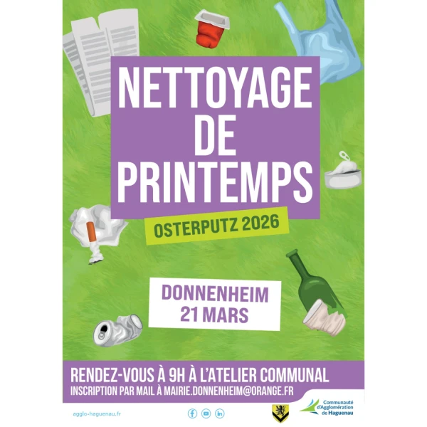 NETTOYAGE DE PRINTEMPS